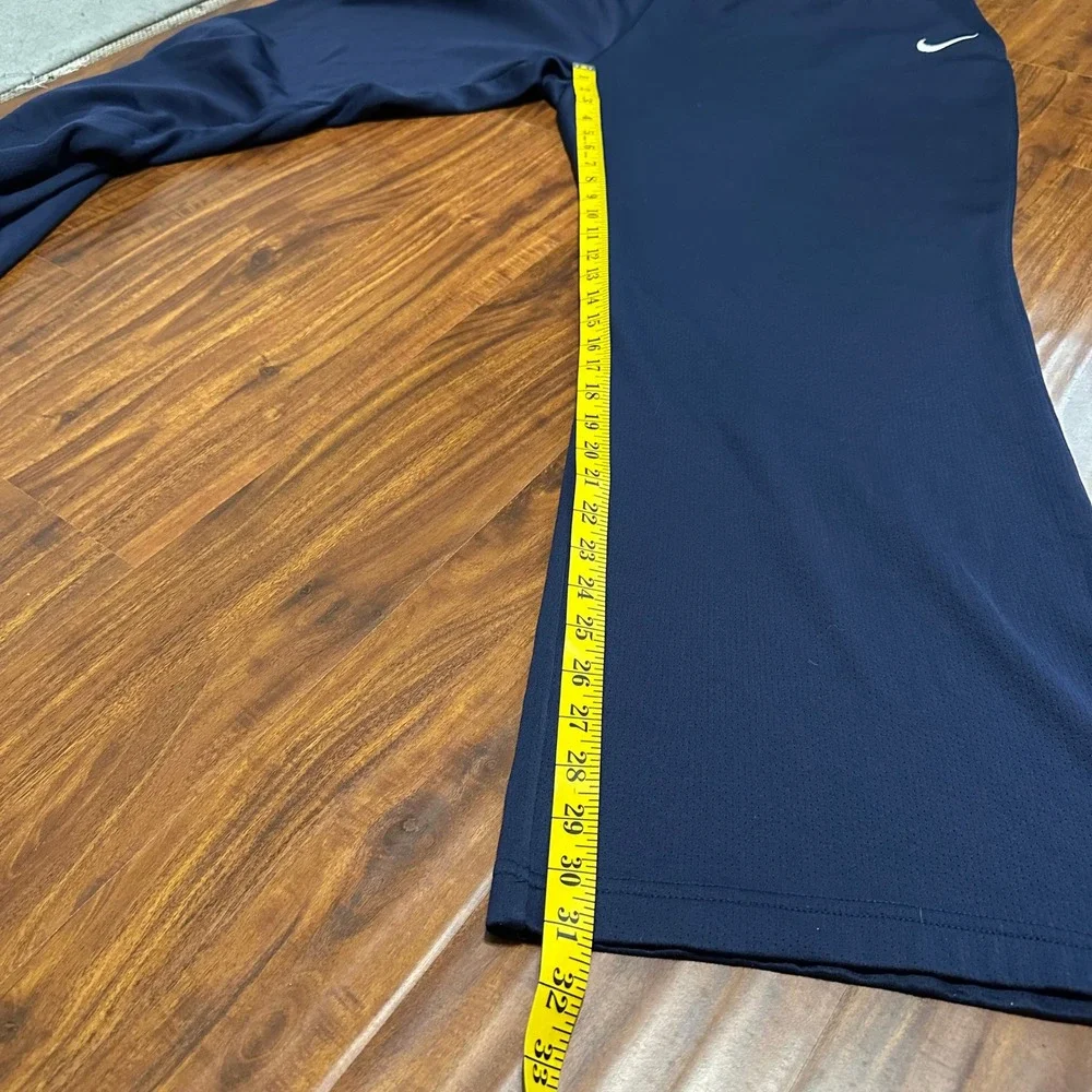 Nike Team Fit Dry Navy Blue Track Pants 3XL Athletic Training Snap Hem Mens